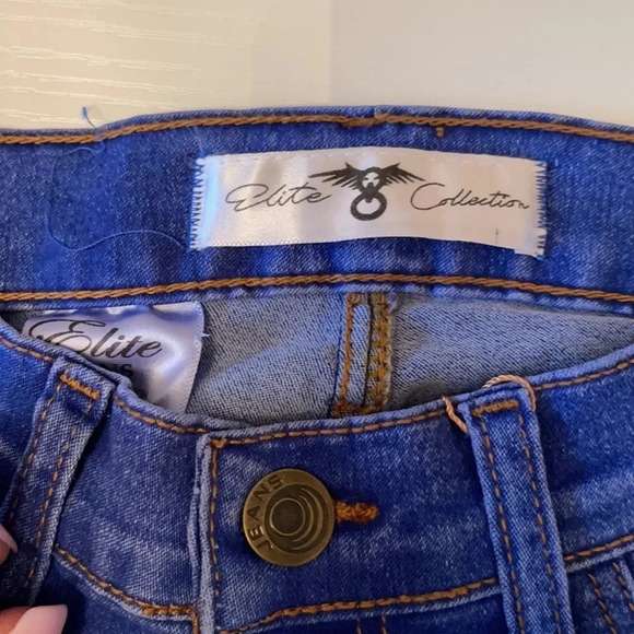 High waisted super stretchy button up jeans BBL - Picture 3 of 4